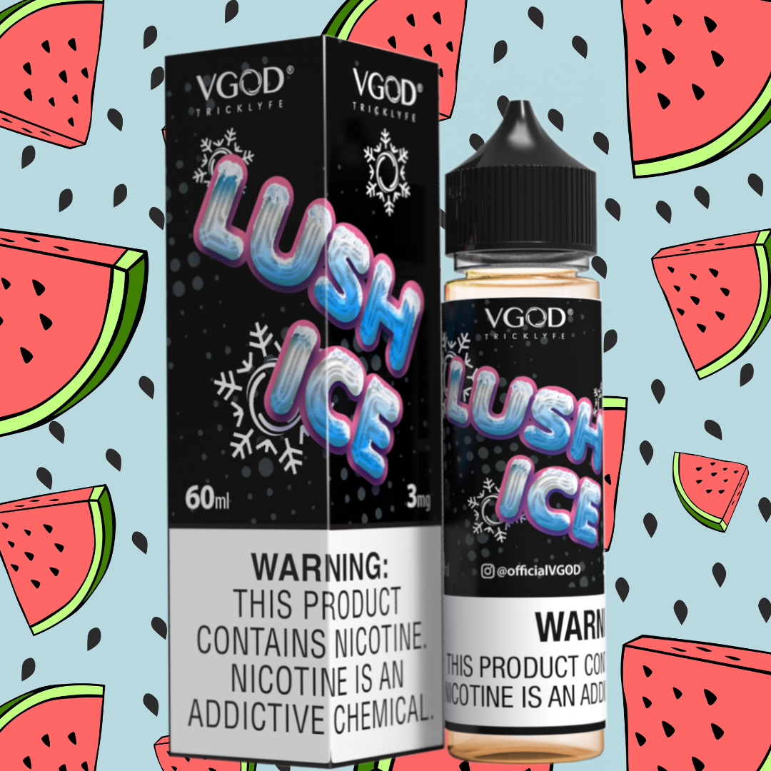 Lush Ice Watermelon - VGod | 60ML Vape Juice | 3MG, 6MG, 12MG | Vape Store