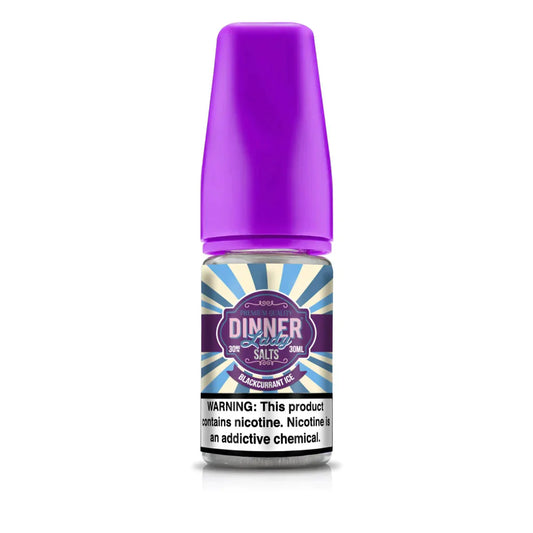 Blackcurrant Ice - Dinner Lady Salts | 30ML Vape Juice | 30MG, 50MG | Vape Store