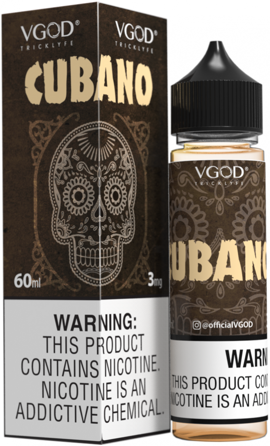 Cubano - VGod | 60ML Vape Juice | 3MG, 6MG, 12MG | Vape Store