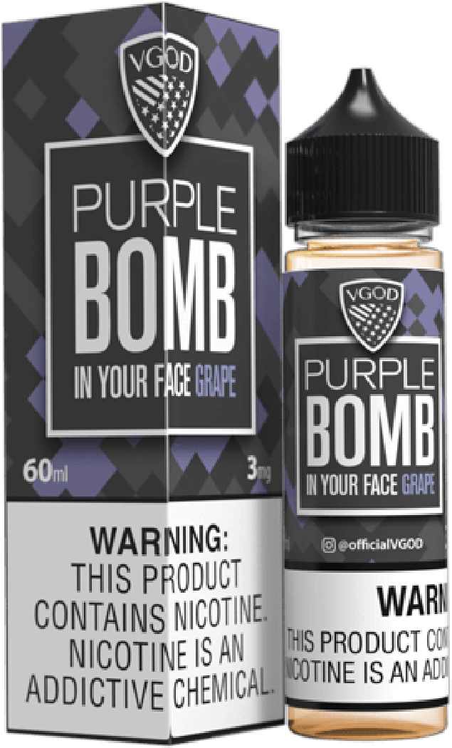 Purple Bomb Grape - VGod | 60ML Vape Juice | 3MG, 6MG, 12MG | Vape Store